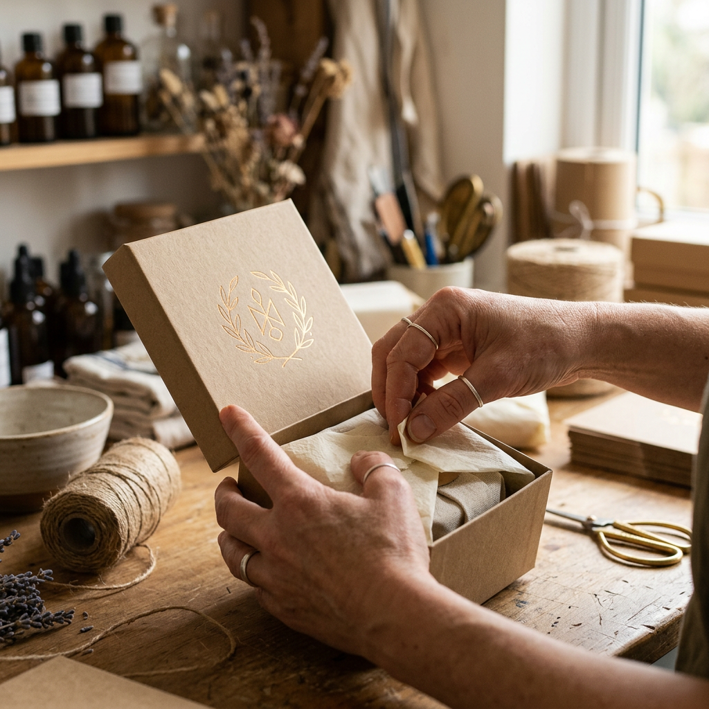 Préparation des produits pour l'expédition après une campagne crowdfunding réussie