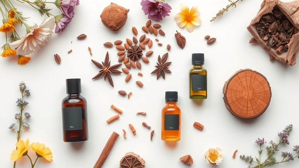 Ingrédients pour créer un parfum