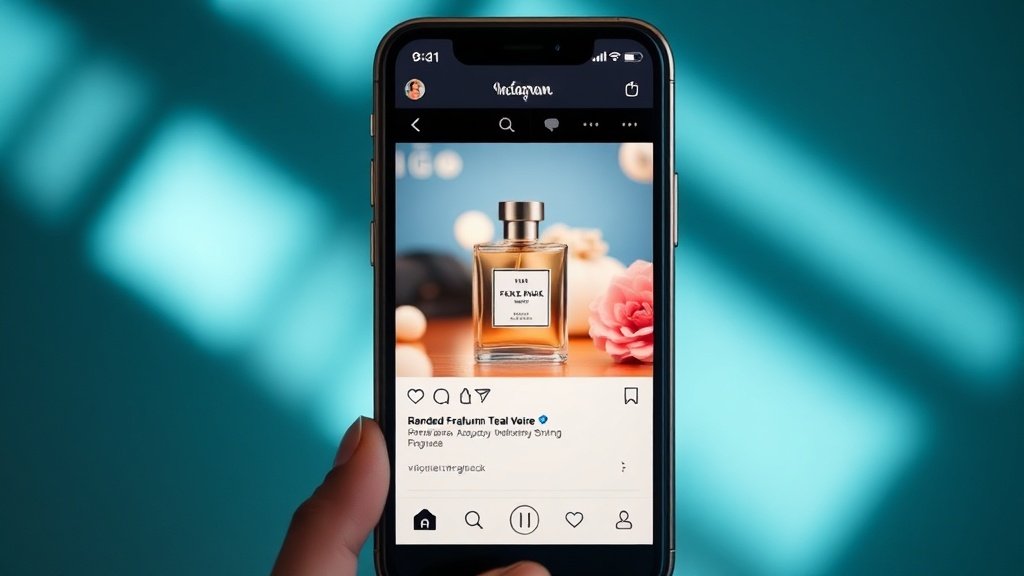 Stratégie réseaux sociaux marque de parfum
