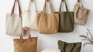 Collection de tote bags artisanaux pour une marque premium
