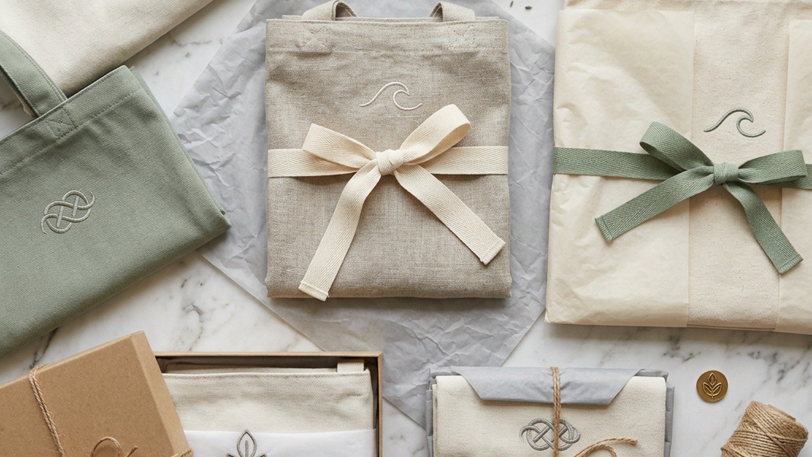 Packaging premium pour une marque de tote bags