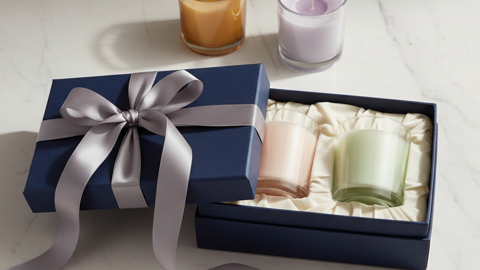 Packaging premium marque de bougies cadeau